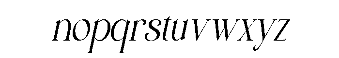 Chelvor Italic Font LOWERCASE