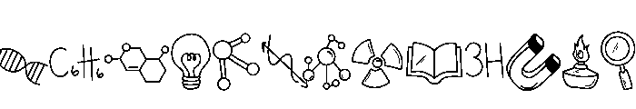 Chemical Doodle Font LOWERCASE