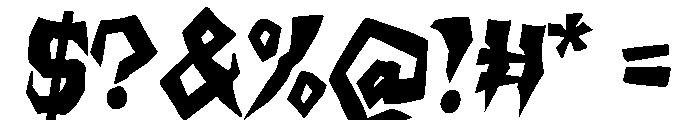 Chemical House Regular Font OTHER CHARS