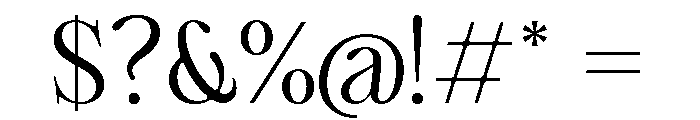 Cherié Serif Regular Font OTHER CHARS
