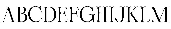 Cherié Serif Regular Font UPPERCASE