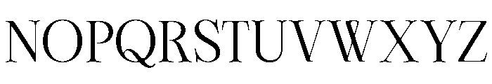 Cherié Serif Regular Font UPPERCASE