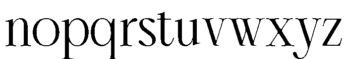 Cherié Serif Regular Font LOWERCASE