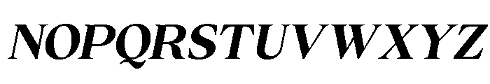 Cheroly Black Italic Font UPPERCASE