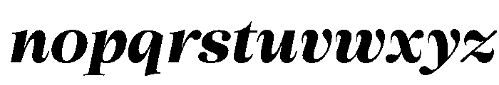 Cheroly Black Italic Font LOWERCASE