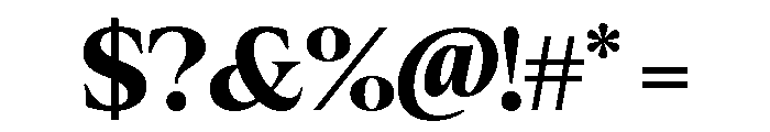 Cheroly Black Font OTHER CHARS
