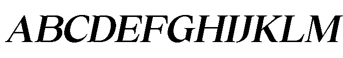Cheroly Bold Italic Font UPPERCASE