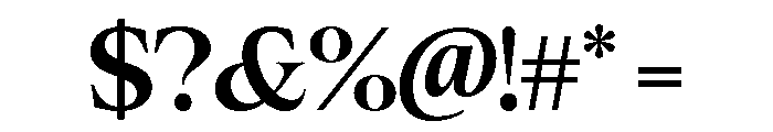 Cheroly Bold Font OTHER CHARS