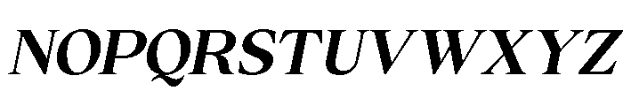 Cheroly Extra Bold Italic Font UPPERCASE