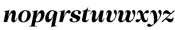 Cheroly Extra Bold Italic Font LOWERCASE