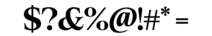 Cheroly Extra Bold Font OTHER CHARS