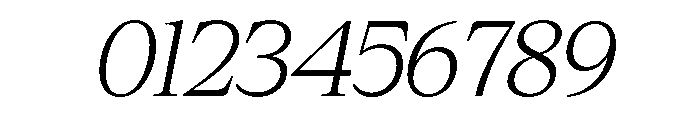 Cheroly Extra Light Italic Font OTHER CHARS