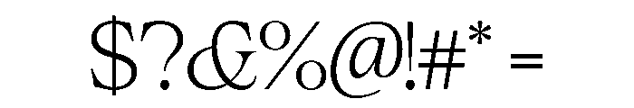Cheroly Extra Light Font OTHER CHARS