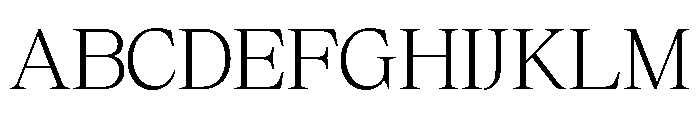 Cheroly Extra Light Font UPPERCASE
