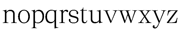 Cheroly Extra Light Font LOWERCASE