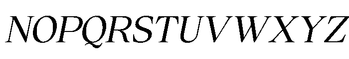 Cheroly Italic Font UPPERCASE