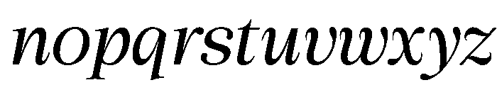 Cheroly Italic Font LOWERCASE
