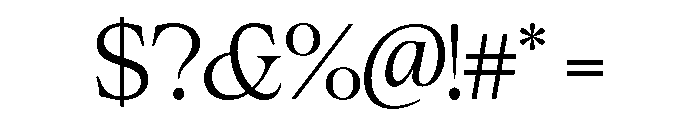 Cheroly Light Font OTHER CHARS