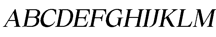 Cheroly Medium Italic Font UPPERCASE