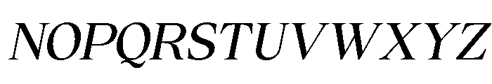Cheroly Medium Italic Font UPPERCASE
