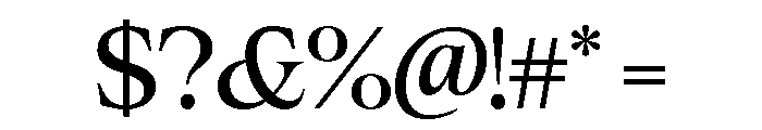 Cheroly Medium Font OTHER CHARS