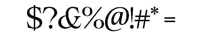 Cheroly Regular Font OTHER CHARS