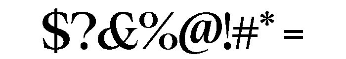 Cheroly Semi Bold Font OTHER CHARS