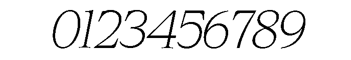 Cheroly Thin Italic Font OTHER CHARS