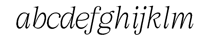 Cheroly Thin Italic FONT