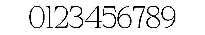 Cheroly Thin Font OTHER CHARS