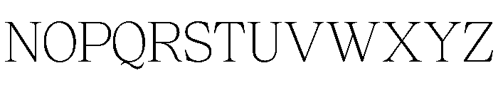 Cheroly Thin Font UPPERCASE