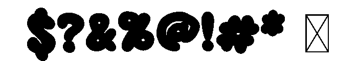Cherry Bomb CF Font OTHER CHARS