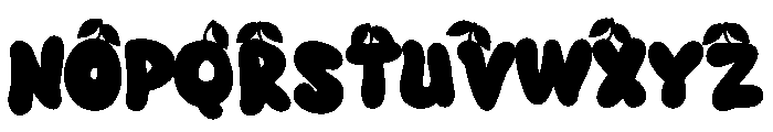 Cherry Bomb CF Font UPPERCASE