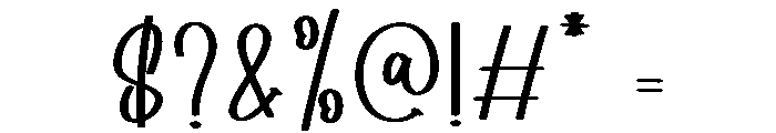 Cherry Chubby Font OTHER CHARS