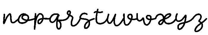 Cherry Kiss Script Font LOWERCASE