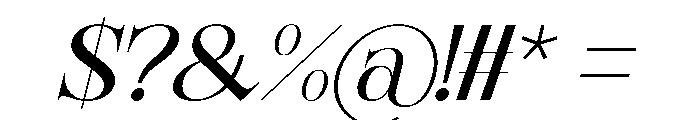 Cherry Magic Italic Font OTHER CHARS