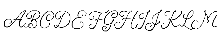 Cherry Poème Font UPPERCASE