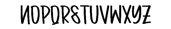 Cherry Rainbows Font UPPERCASE