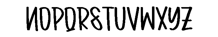 Cherry Rainbows Font LOWERCASE
