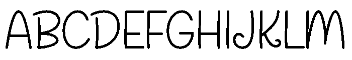Cherry Random Font UPPERCASE