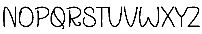 Cherry Random Font UPPERCASE