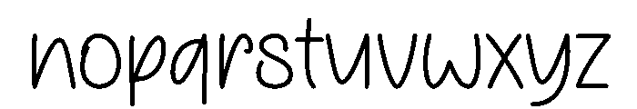 Cherry Random Font LOWERCASE