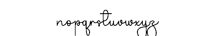 Cherry Starbursh Font LOWERCASE