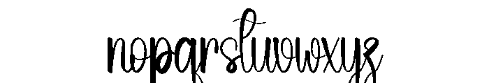 Cherry Valentine Font LOWERCASE