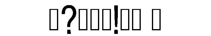 Chevron Regular Font OTHER CHARS