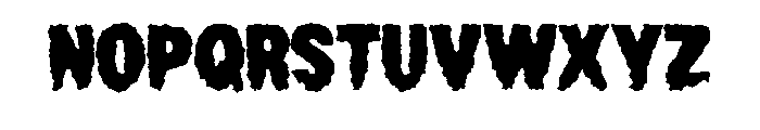 Chewed Torn By Squeeb C Regular Font UPPERCASE