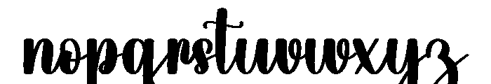 Chewing Gum Font LOWERCASE
