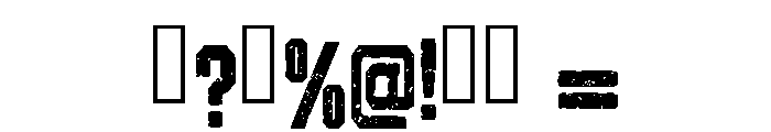 Chicago Grunge Regular Font OTHER CHARS