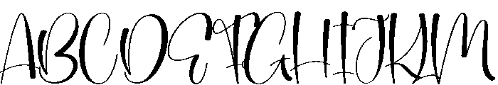 Chicago Handwritten Font UPPERCASE