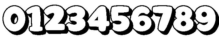 Chicago Sunday Extrude Regular Font OTHER CHARS